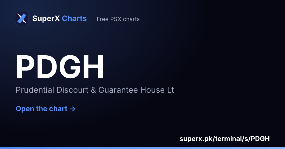 PDGH: six-month price line