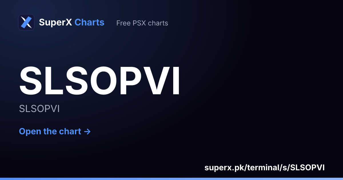 SLSOPVI: six-month price line
